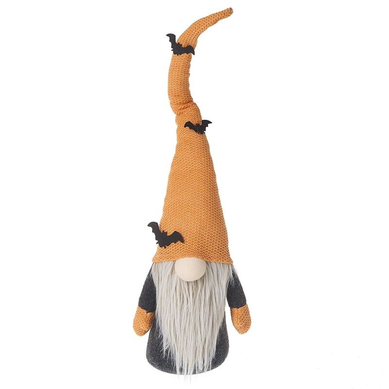 Tall Gonk In Orange Hat with Black Bats