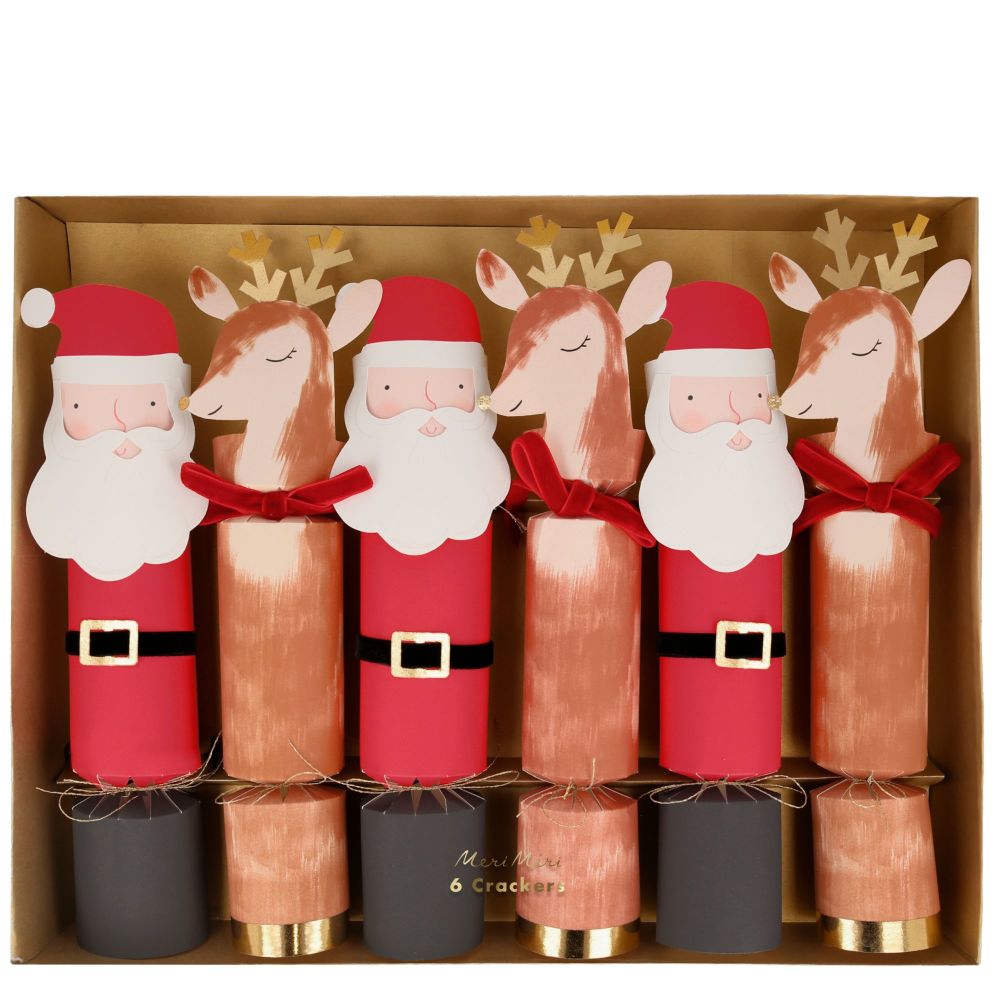 Meri Meri Christmas Character Crackers - Box of 6