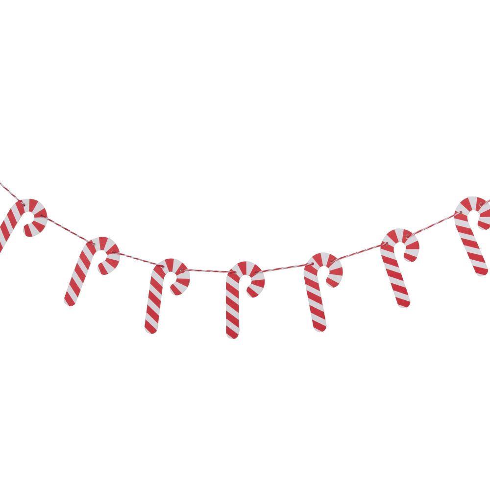 Ginger Ray Wooden Candy Cane Bunting