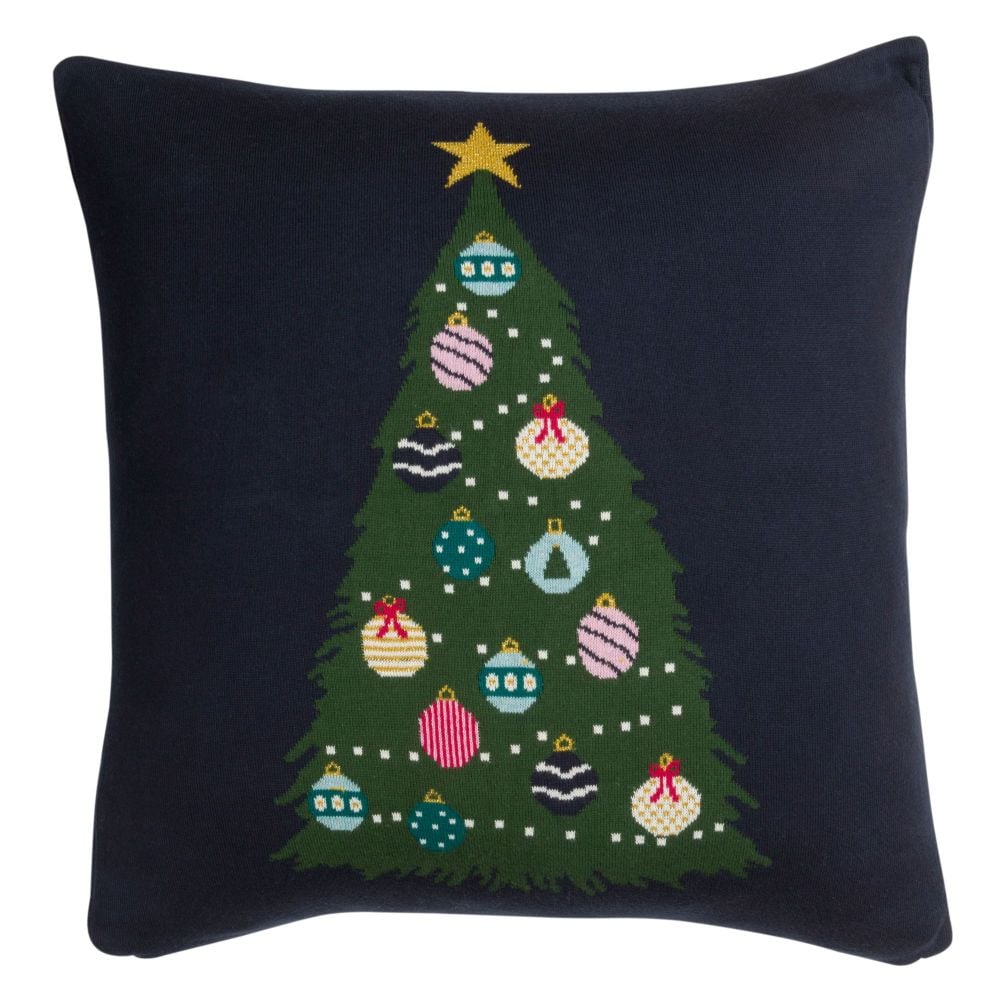 Sophie Allport Knitted Christmas Tree Cushion