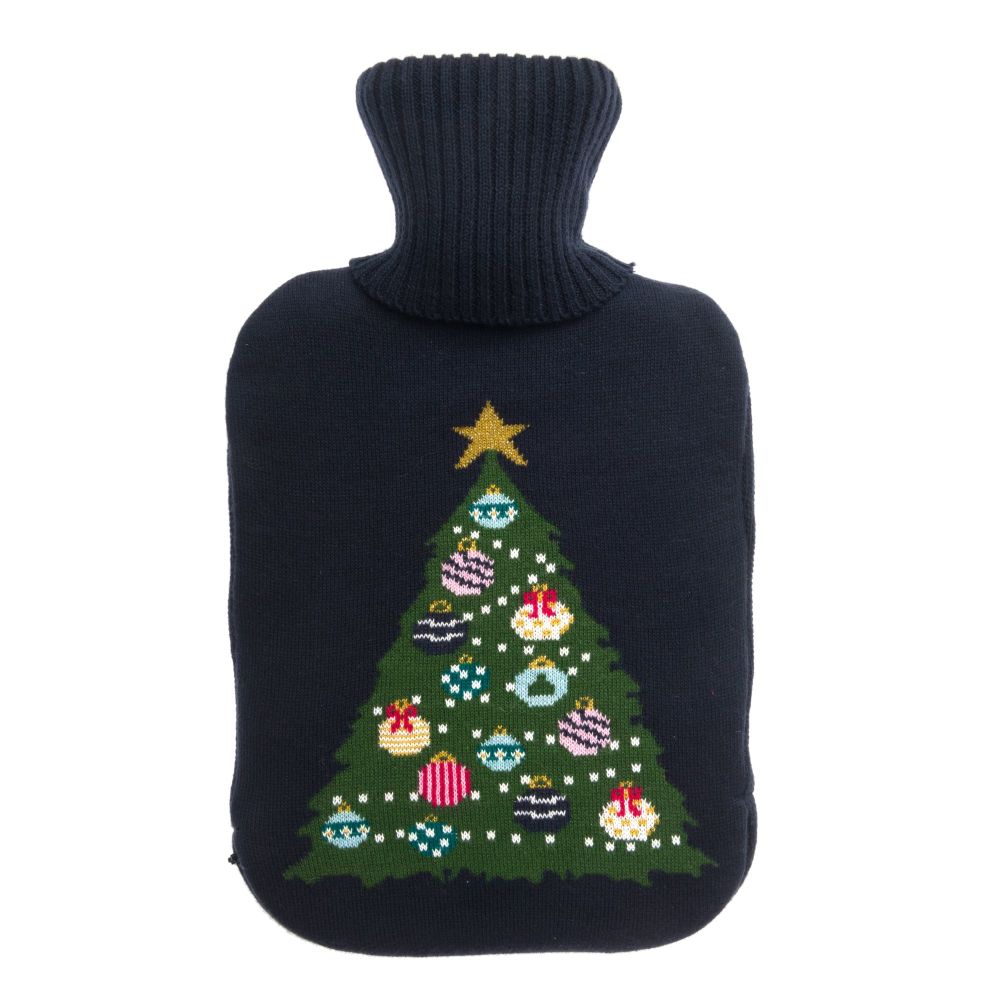 Sophie Allport Knitted Christmas Tree Hot Water Bottle