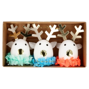 Meri Meri Reindeer Surprise Balls - Set of 3