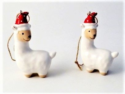 Ceramic Llama Decoration