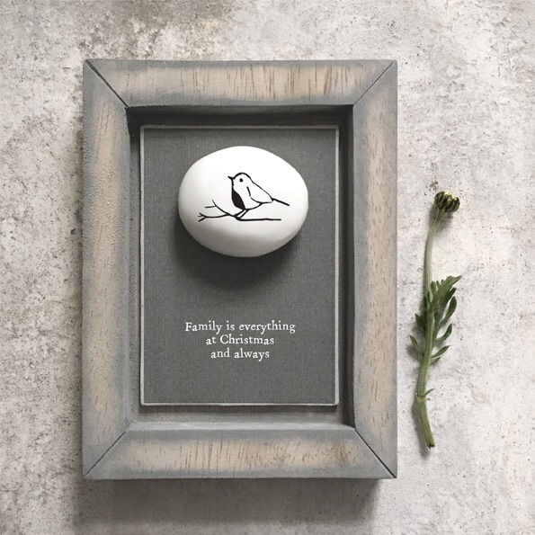 East of India Robin Pebble Picture Frame