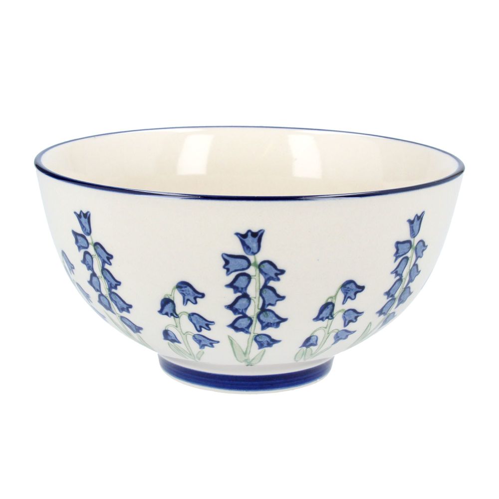 Gisela Graham Bluebell Stoneware Bowl - Medium