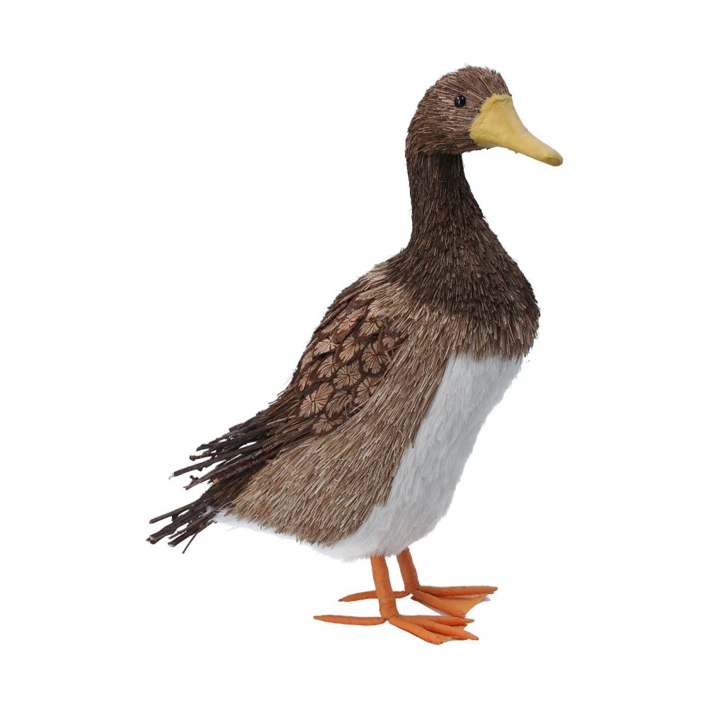 Gisela Graham Brown Straw Goose Ornament