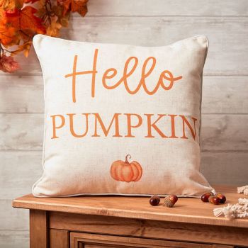'Hello Pumpkin' Halloween Cushion