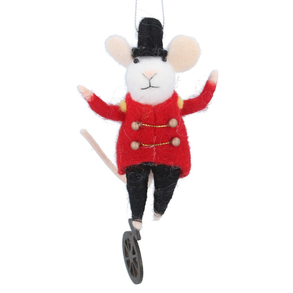 Gisela Graham Ringmaster Mouse Decoration