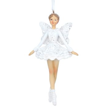 Gisela Graham White Resin Ballerina Fairy