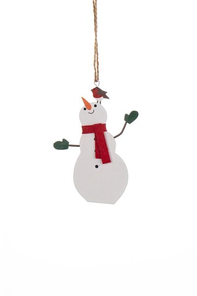 Happy Snowman Hanging Decoration