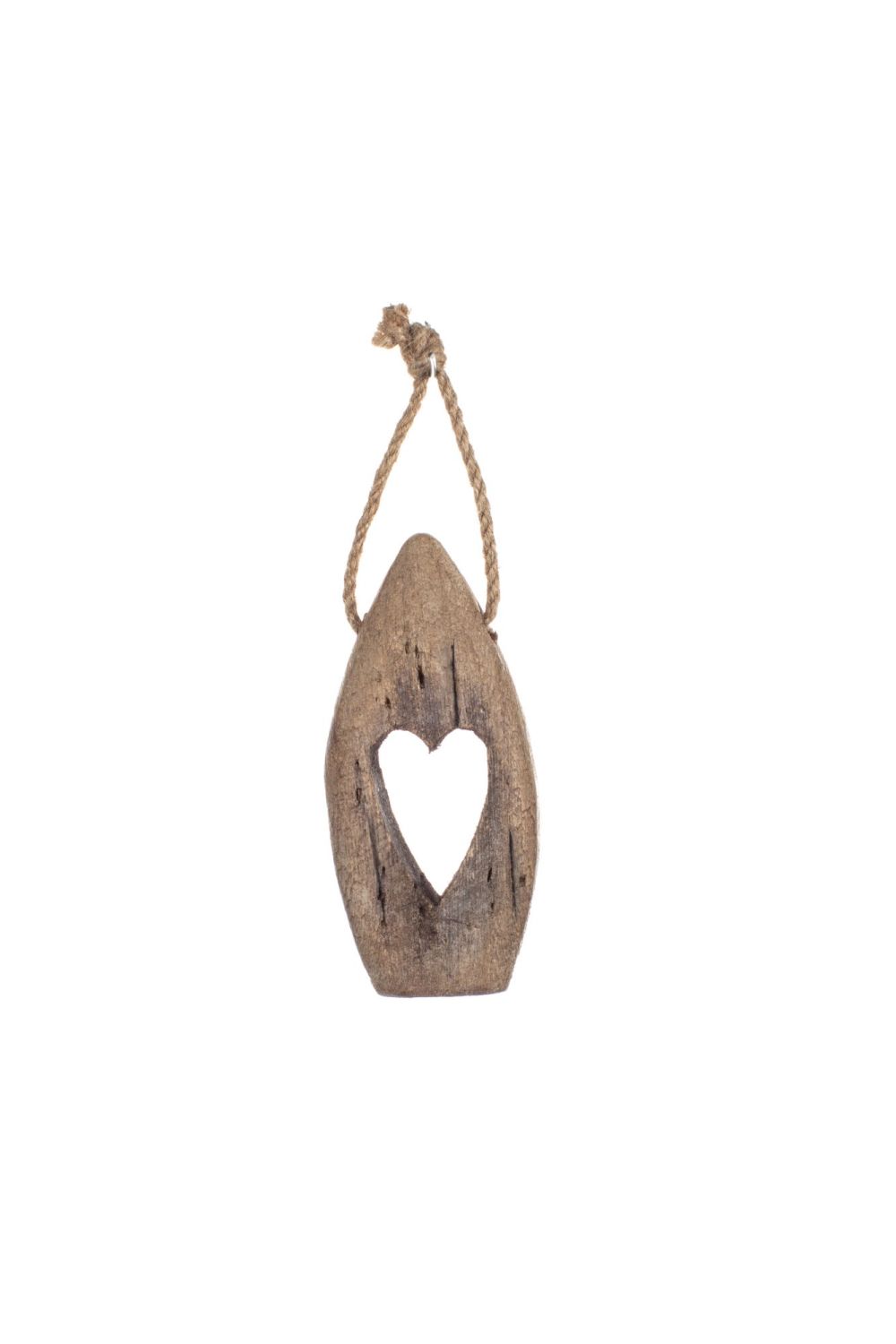 Mini Wooden Heart Buoy Ornament
