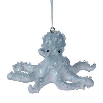 Gisela Graham Blue Resin Octopus Decoration