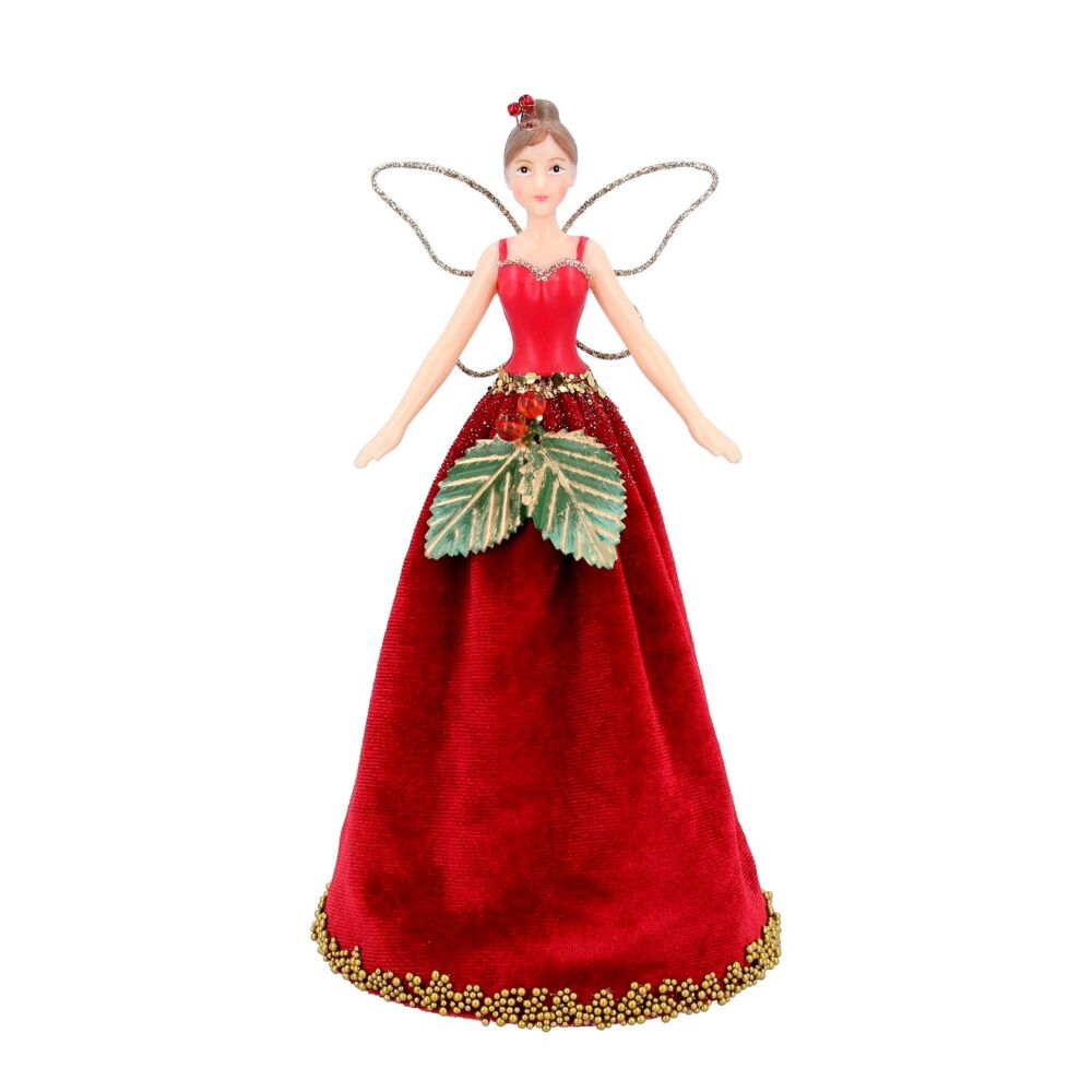 Gisela Graham Berry Woodland Fairy Tree Topper - Small