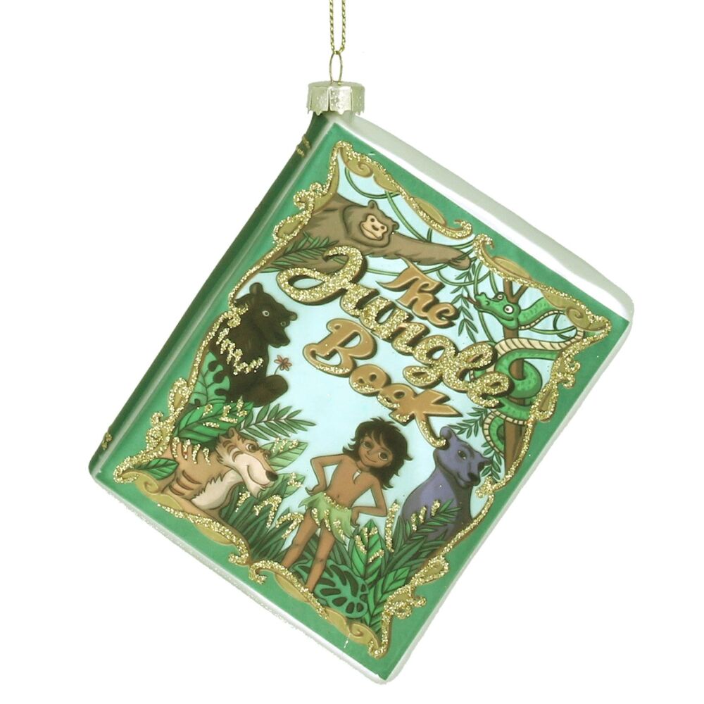 Gisela Graham The Jungle Book Glass Book Decoration