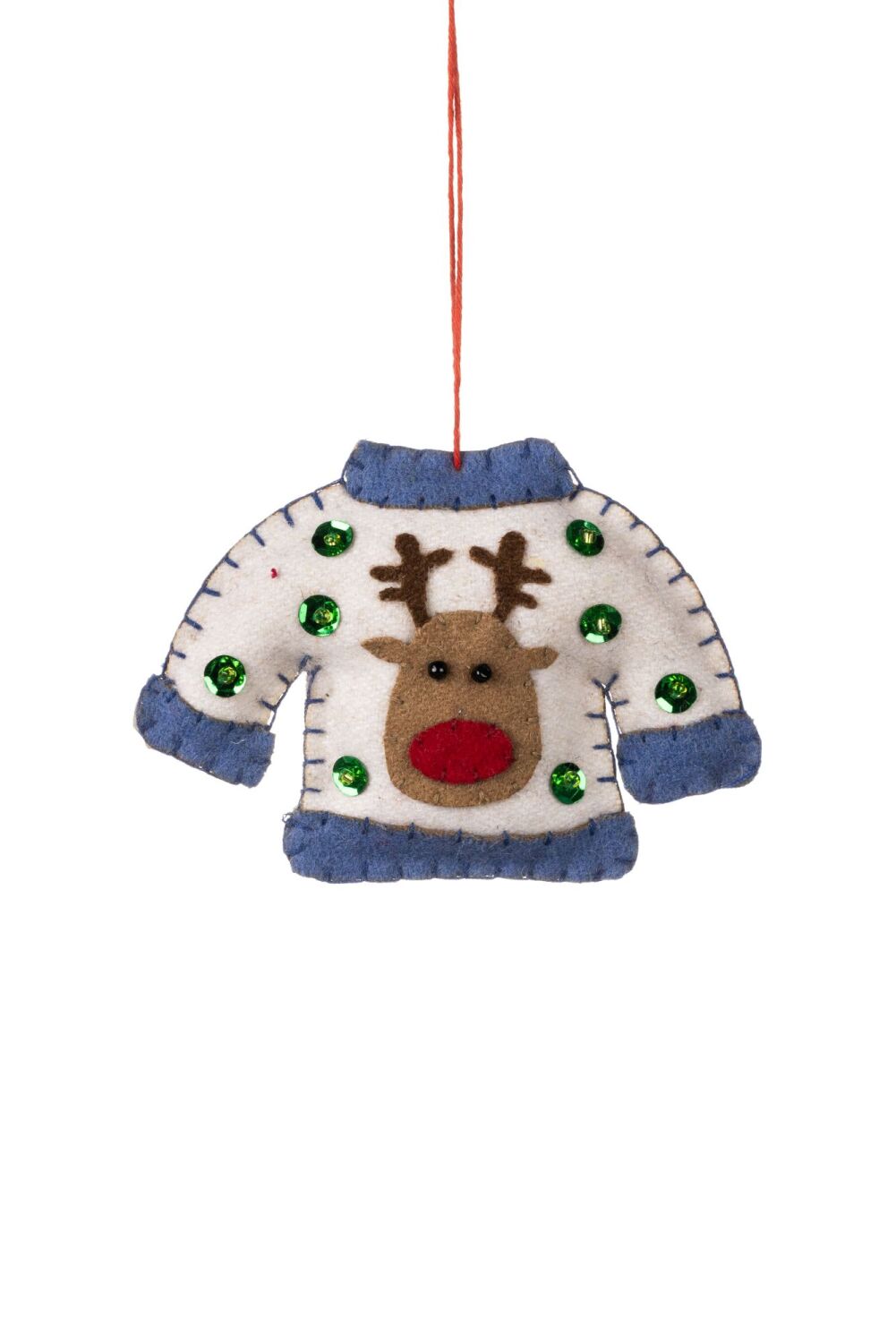 Shoeless Joe Reindeer Jumper Decoration