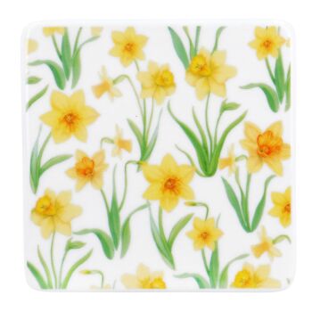 Gisela Graham Daffodil Ceramic Coaster