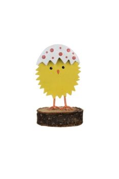 Chick In Spotty Shell Hat Decoration