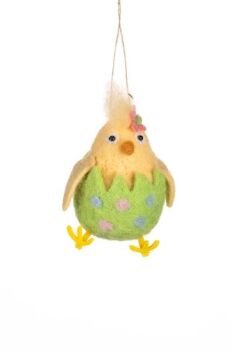 Chick in Green Egg Hanging Decoration