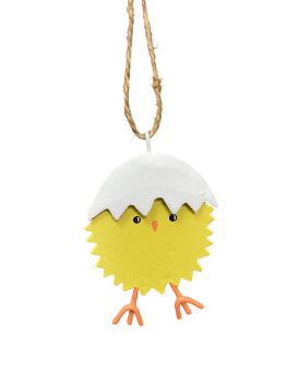 Chick in Shell Hat Decoration
