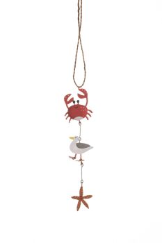 Hanging Crab and Starfish Decoration