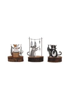 Cat Fishmonger Ornaments - Set of 3