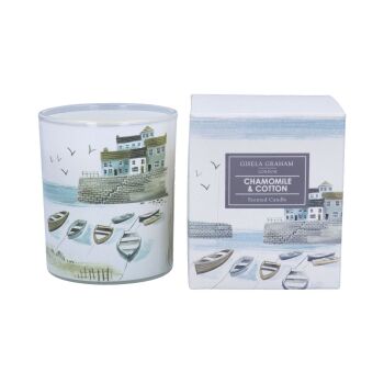 Gisela Graham Harbour Boxed Candle - Camomile and Cotton