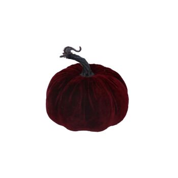 Gisela Graham Burgundy Velvet Pumpkin