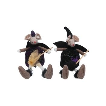 Gisela Graham Witch Mouse Decoration