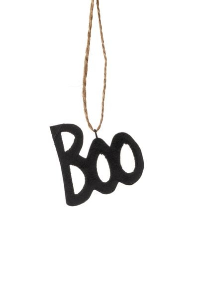 Metal 'BOO' Hanging Decoration