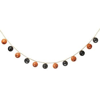 Metal Pumpkin Bell Garland