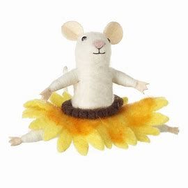 Felt Sunflower Skirt Mouse