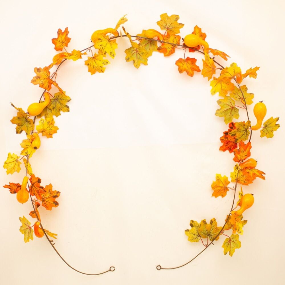 Maple Leaf and Pumpkin Garland