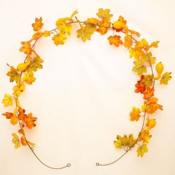 Maple Leaf and Pumpkin Garland