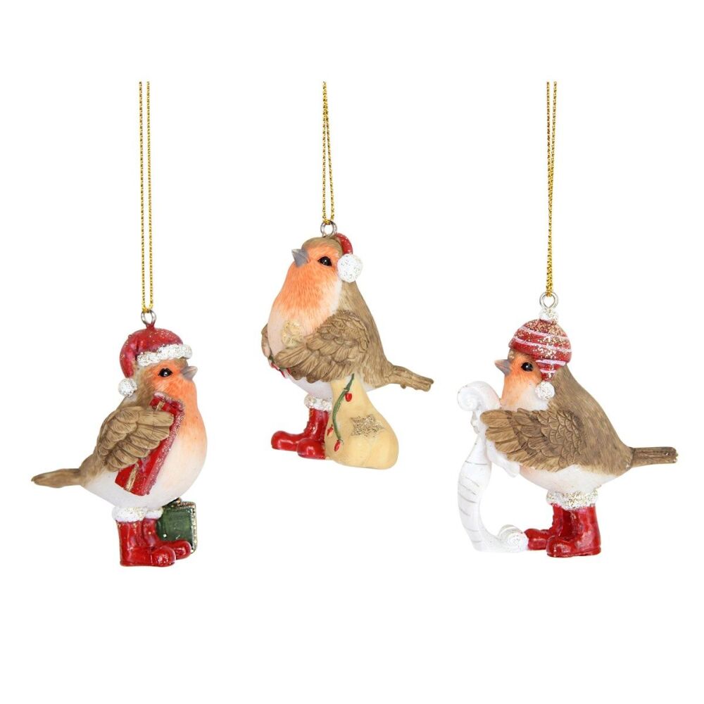 Gisela Graham Robins in Boots Decorations - Set of 3