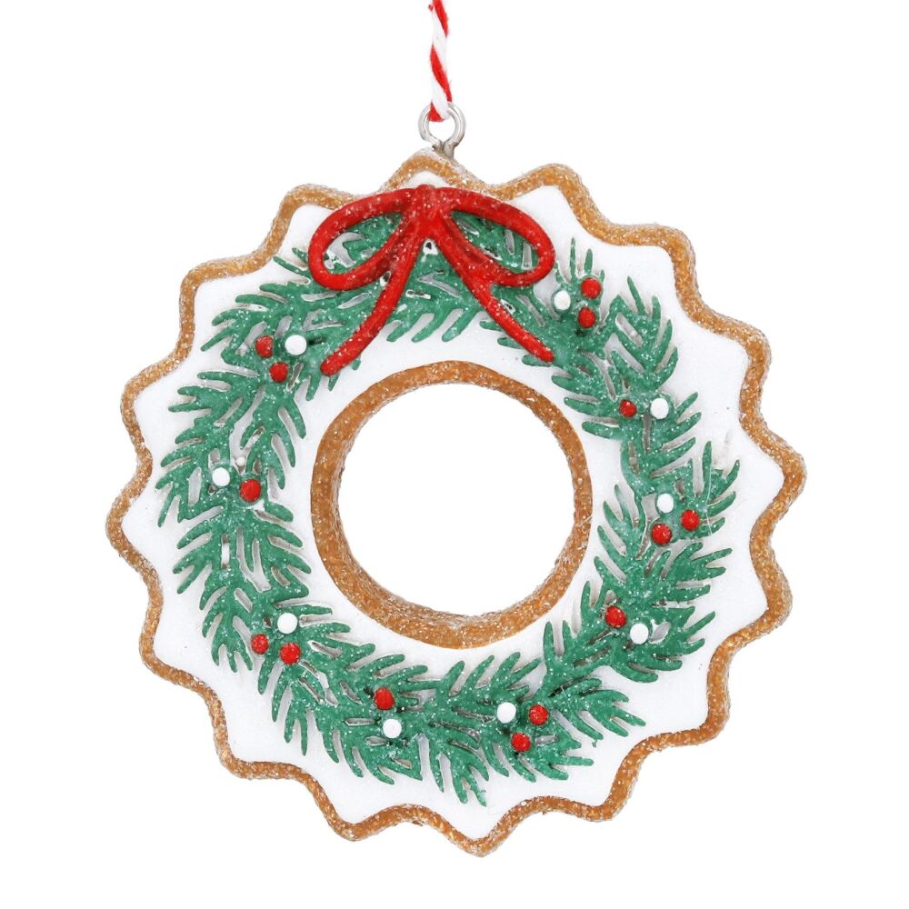 Gisela Graham Iced Gingerbread Wreath