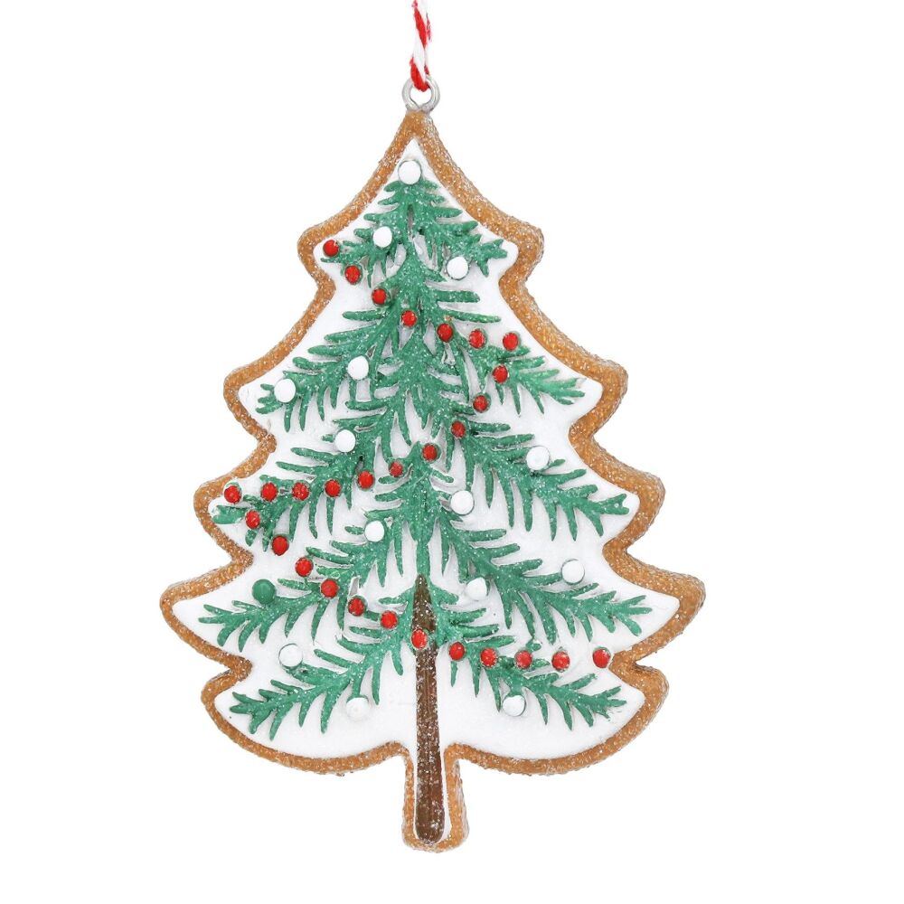 Gisela Graham Iced Gingerbread Tree