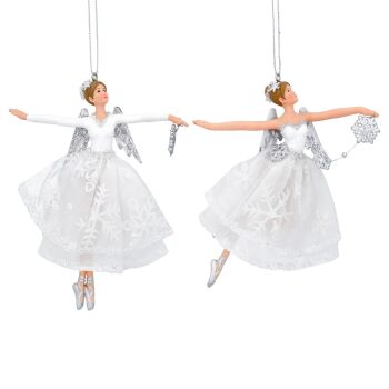 Gisela Graham Snowflake Dancing Fairy Decoration