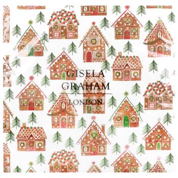 Gisela Graham Gingerbread House Napkins - Pack of 20