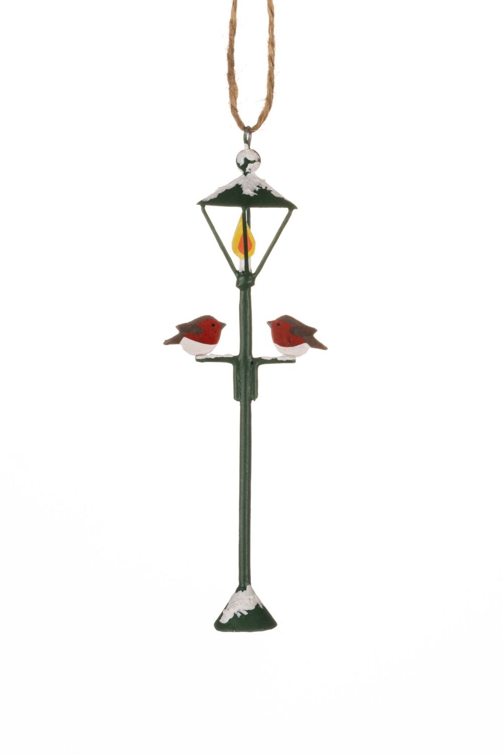 Lampost with Robins Decoration