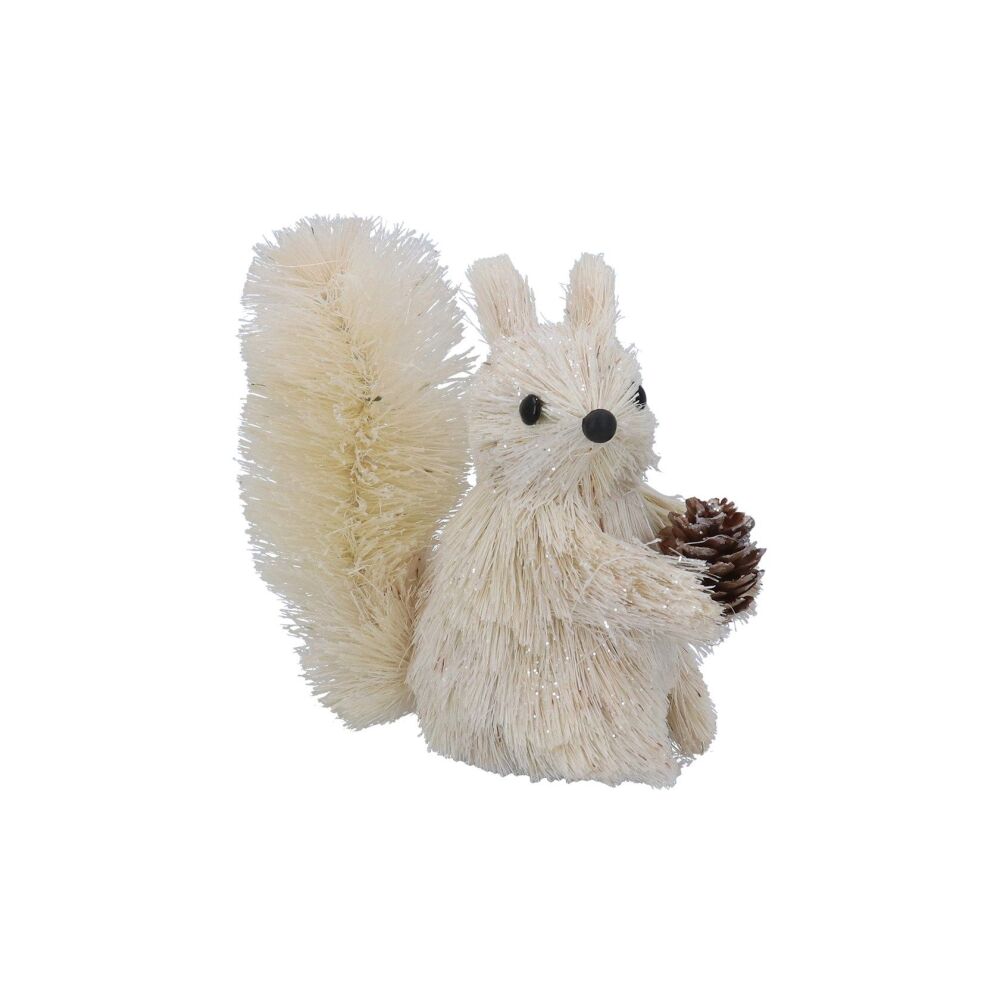 White Bristle Squirrel Decoration