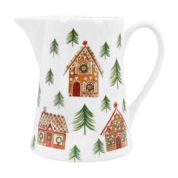 Gisela Graham Gingerbread House Bone China Jug - Small