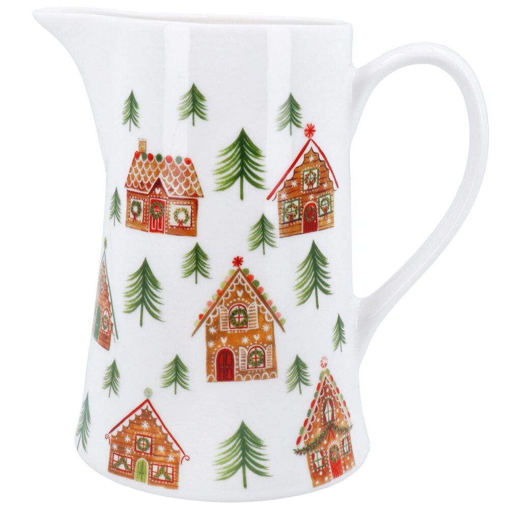 Gisela Graham Gingerbread House Bone China Jug - Large