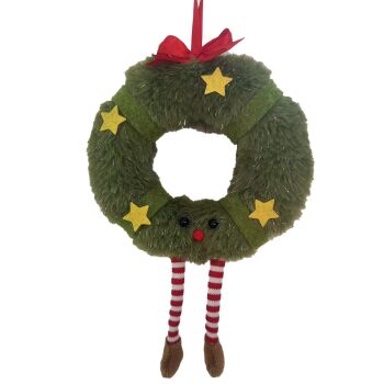 Gisela Graham Christmas Wreath Shelf Sitter Toy