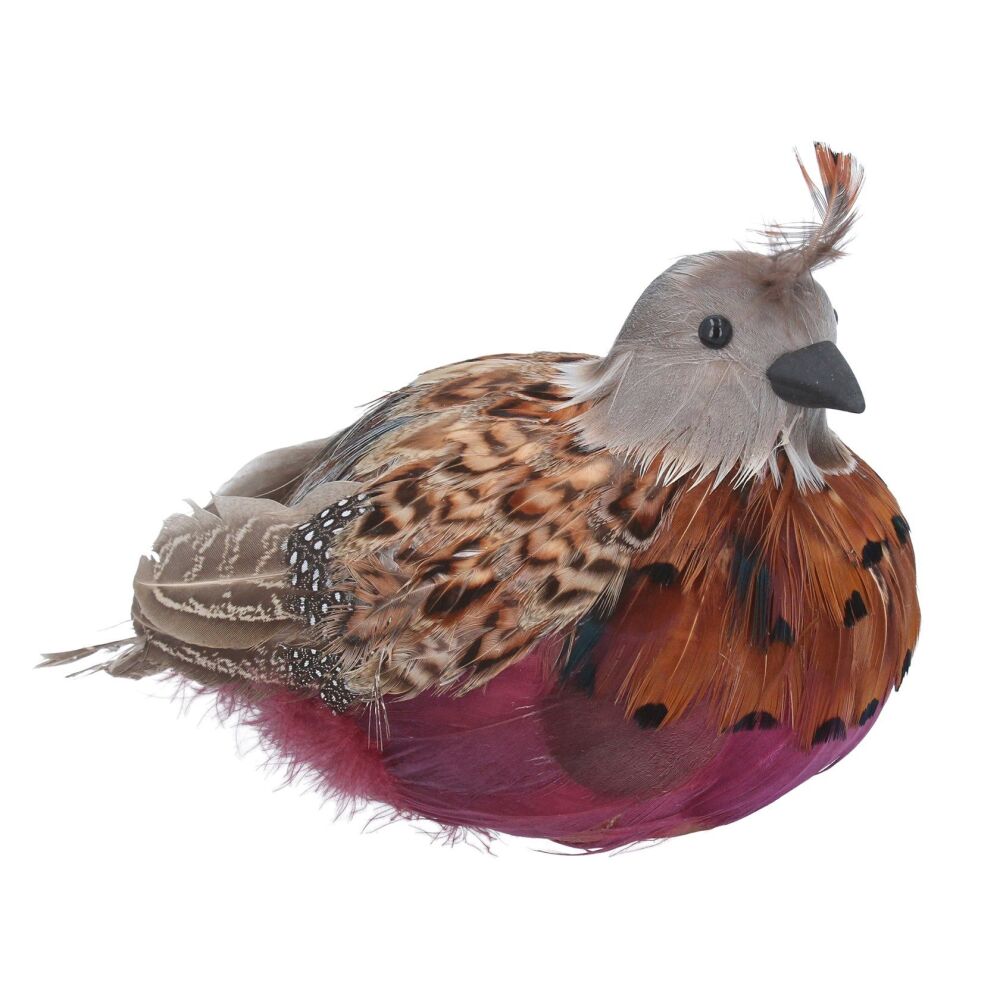 Gisela Graham Sitting Partridge Ornament