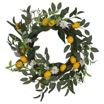 Gisela Graham Lemon and Daisy Wreath