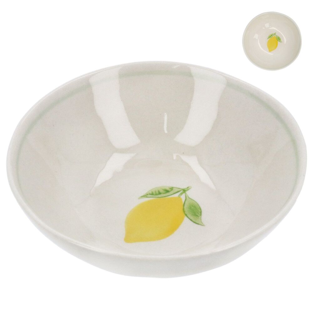 Gisela Graham Lemon Mini Stoneware Bowl