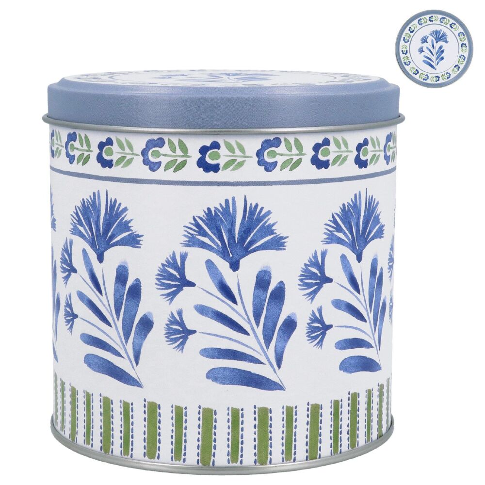 Gisela Graham Country Flowers Metal Tin