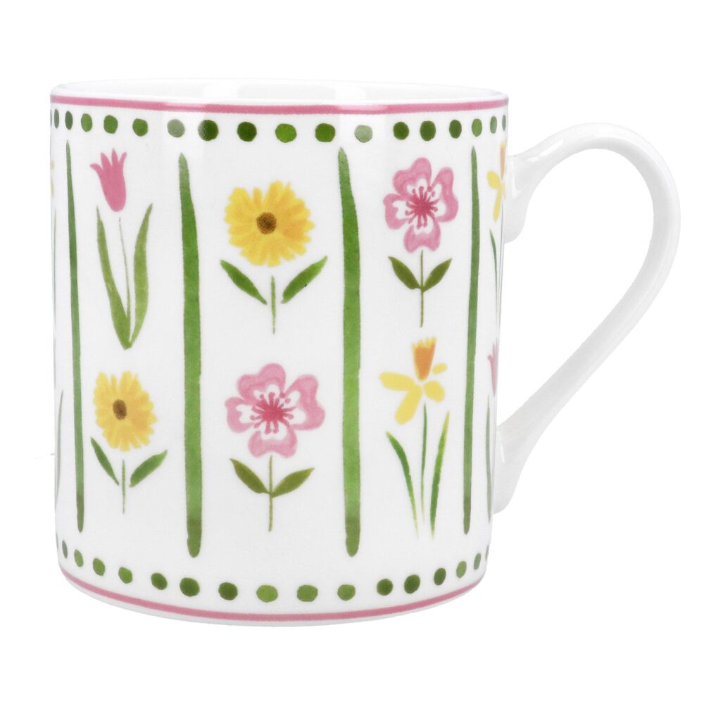 Gisela Graham Spring Meadow Bone China Mug