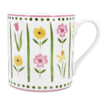 Gisela Graham Spring Meadow Bone China Mug
