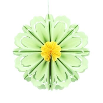 Gisela Graham Paper Filigree Flower Decoration - Green